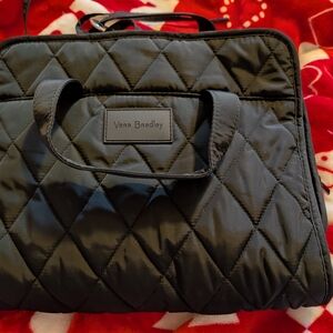 Vera Bradley Black Quilted Travel Case